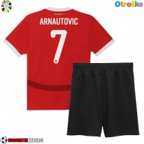 Otroške Nogometnih dresov Avstrija Marko Arnautovic #7 Domači EP 2024 Kratki rokavi (+ hlače)